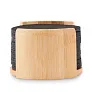 BAHIA RPET coasters in bamboo holder