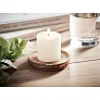 PENTAS Candle on round wooden base