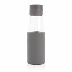 Ukiyo glass hydration tracking bottle with sleeve - Ukiyo