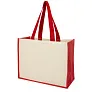Varai 320 g/m² canvas and jute shopping tote bag