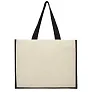 Varai 320 g/m² canvas and jute shopping tote bag