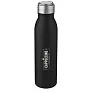 Harper 700 ml stainless steel sport bottle with metal loop