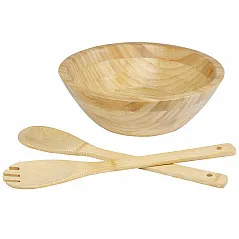 bamboo salad bowl and tools - Seasons