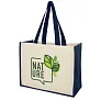 Varai 320 g/m² canvas and jute shopping tote bag