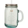 Juggo recycled glass mug with straw - Authentic