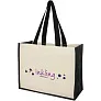Varai 320 g/m² canvas and jute shopping tote bag