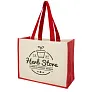Varai 320 g/m² canvas and jute shopping tote bag