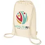 Orissa 140 g/m² GOTS organic cotton drawstring backpack