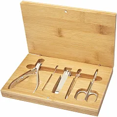 5-piece bamboo manicure set - Bullet