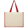 Varai 320 g/m² canvas and jute shopping tote bag