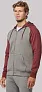  UNISEX TWO-TONE ZIPPED HOODED FLEECE JACKET - Proact