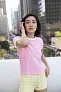  WOMEN'S POLY-COTTON RINGER T-SHIRT - American Apparel