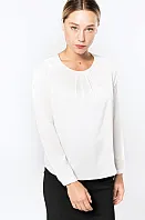 LADIES' LONG-SLEEVED CREPE BLOUSE - 85 g/m² - Kariban
