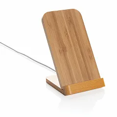 FSC® stalak za bežično punjenje od bambusa 5W - XD Collection