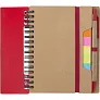  Memo holder, notebook, sticky notes, ball pen