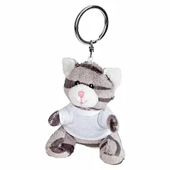 Plush cat, keyring