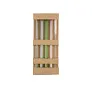  Glass reusable drinking straw set B'RIGHT, 4 pcs, cleaning brush with plate for personalization included