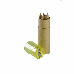 Colour pencil set with pencil sharpener