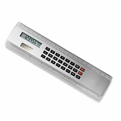 Ruler with calculator