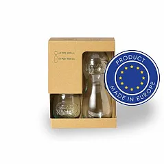 Set od 2 čaše 400 ml i staklene boce 1 L