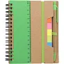  Memo holder, notebook, sticky notes, ball pen