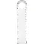  Ruler with loupe and protractor