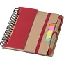  Memo holder, notebook, sticky notes, ball pen