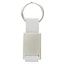  Keyring with metal badge