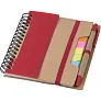  Memo holder, notebook, sticky notes, ball pen