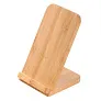  B'RIGHT bamboo wireless charger 10W, phone stand
