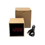  Bamboo desk clock with alarm