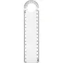  Ruler with loupe and protractor