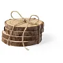  Wooden cup coaster set, 4 pcs