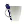  Ceramic mug 300 ml with spoon