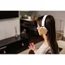  Foldable wireless headphones, bamboo details