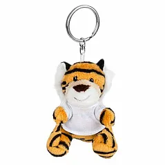Plush tiger, keyring