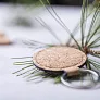  Cork keyring