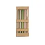  Glass reusable drinking straw set B'RIGHT, 4 pcs, cleaning brush with plate for personalization included
