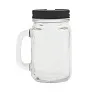 Drinking jar 500 ml with straw