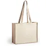  Laminated jute shopping bag with laminated cotton element