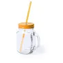  Drinking jar 500 ml with straw