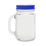  Drinking jar 500 ml with straw