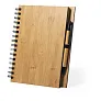  Bamboo notebook A5 with ball pen