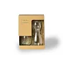  Set of 2 glasses 400 ml and glass bottle 1 L