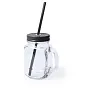  Drinking jar 500 ml with straw