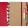  Memo holder, notebook, sticky notes, ball pen