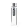  Glass vacuum flask 300 ml with touch digital beverage temperature display and sieve stopping dregs