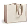  Laminated jute shopping bag with laminated cotton element