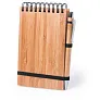  Bamboo notebook A6 with ball pen