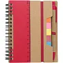  Memo holder, notebook, sticky notes, ball pen
